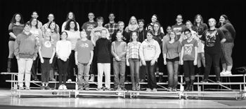 Clymer chorus students